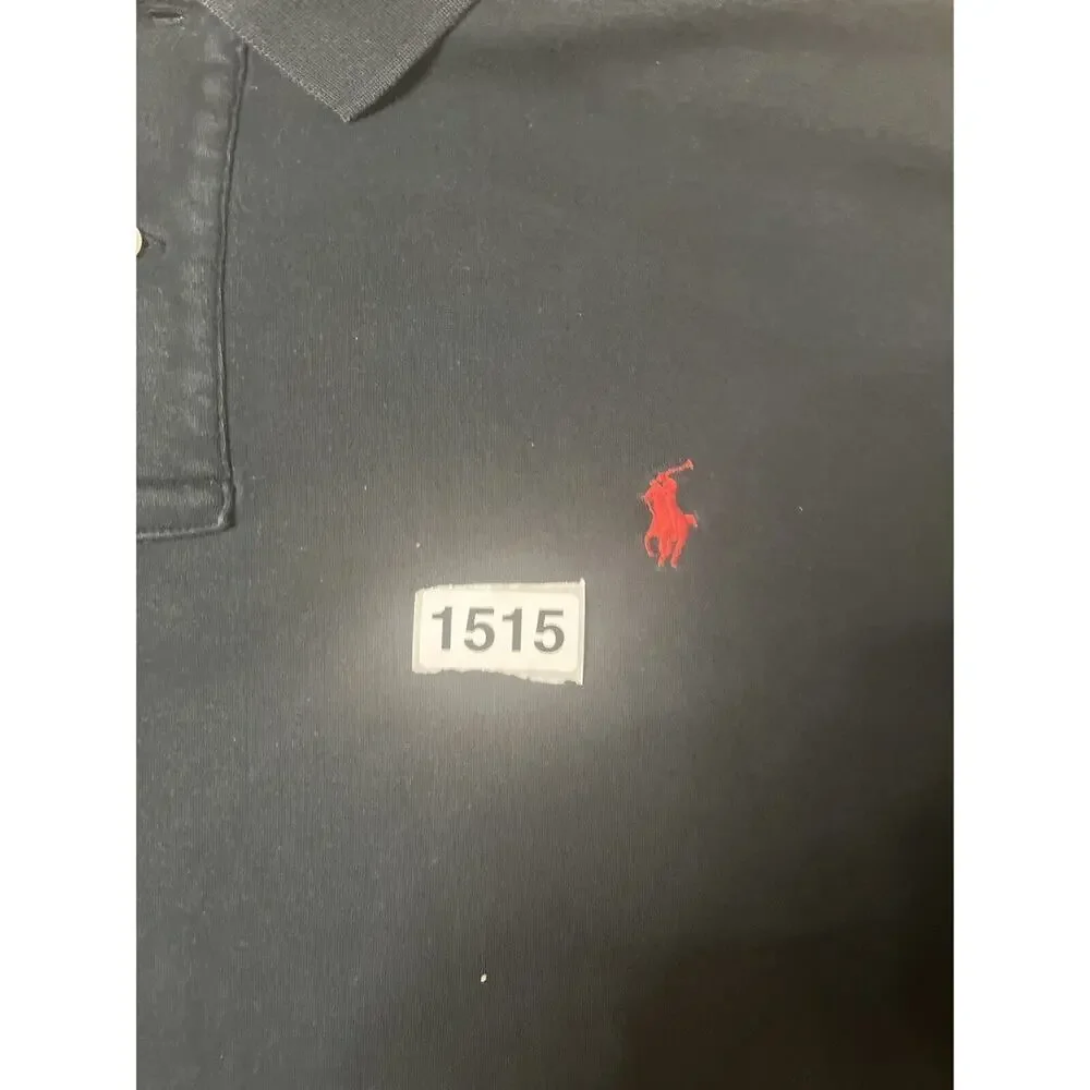 Polo‎ Ralph Lauren Shirt Mens XL Black Cotton Short Sleeve Polo Red Pony 2